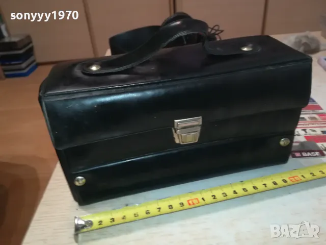 ОРИГИНАЛНА КОЖЕНА ЧАНТА ЗА 10 АУДИОКАСЕТИ 2404251025