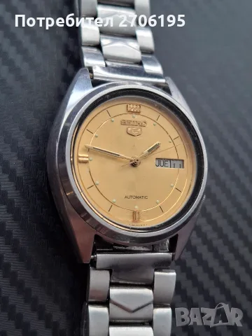 Винтидж часовник Сейко 5( Seiko 5), снимка 2 - Мъжки - 55969388