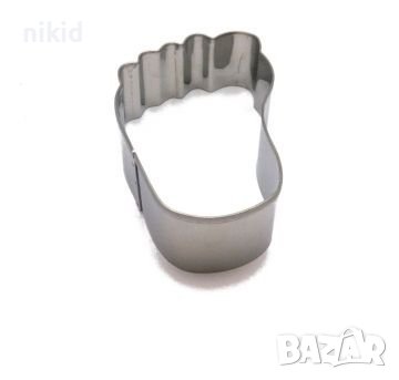 малко голямо крак краче стъпало метална форма резец за сладки фондан тесто пита прощъпулник, снимка 3 - Форми - 39470549