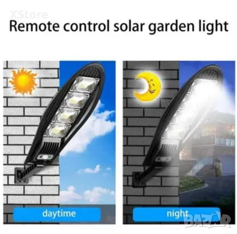 Соларна лампа - SOLAR DRAGON със сензор за движение и дистанционно управление - 777N COB, снимка 2 - Соларни лампи - 48498720