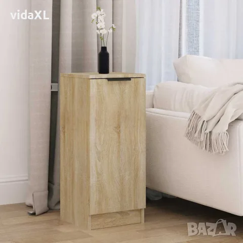 vidaXL Сайдборд, дъб сонома, 30x30x70 см, инженерно дърво, снимка 2 - Бюфети - 56148044