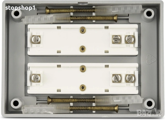 Звънец REV - 2-посочен звънец с табела, осветен, 8-12 VAC 1.5 A, сребрист, снимка 2 - Други - 53876080