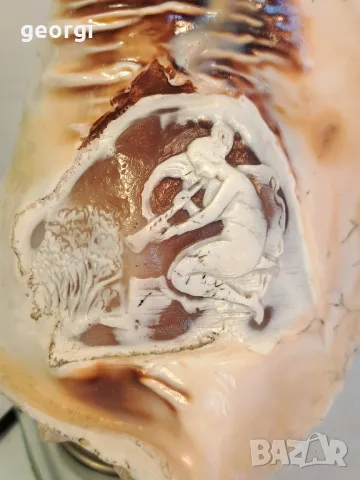 нощна лампа камея рапан 21/4, снимка 2 - Настолни лампи - 49175507