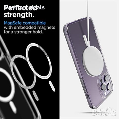 Нов Калъф Кейс Гръб Spigen за защита телефон iPhone 14 Pro Айфон Magnetic MagSafe, снимка 5 - Калъфи, кейсове - 40452637
