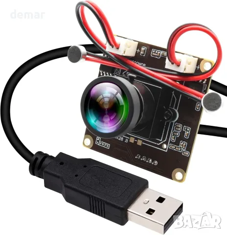 5MP USB камера модул 1944P, 120° широк ъгъл, двойно аудио