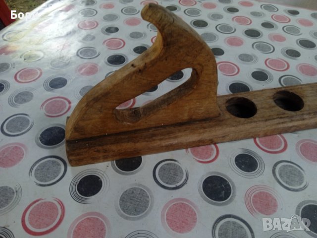 Стар немски дървен свещник, снимка 5 - Други ценни предмети - 37290562