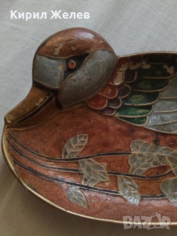 Поднос бронз стар 24516, снимка 2 - Декорация за дома - 33844252