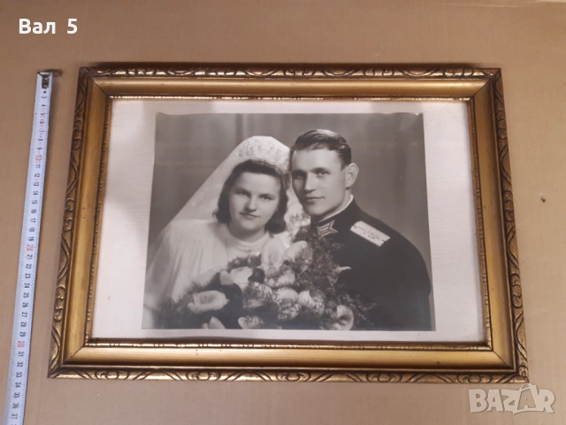 Стари снимки с красиви рамки ЦАРСКИ ОФИЦЕР - 2 броя . Снимка, снимка 2 - Антикварни и старинни предмети - 52576713