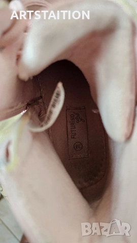 Дамски/детски лачени розови боти номер 34, маратонки Elis, снимка 4 - Маратонки - 51560355