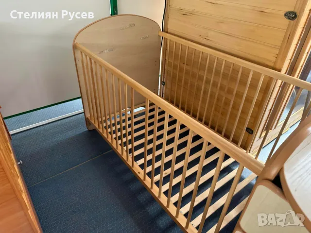 1005 детско легло кошарка 145/75см кошара с шкаф , снимка 4 - Кошарки - 50235430