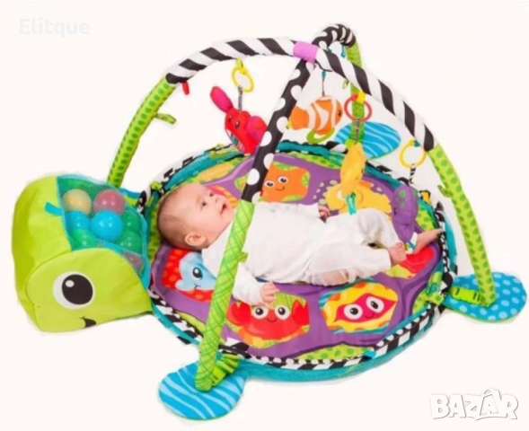 Център за игра с матрак за активност и кошара за бебета