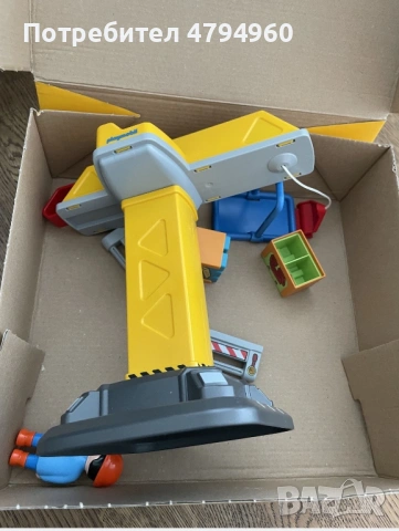 Playmobil Строител кран за деца над 1годинка, снимка 3 - Конструктори - 54180416