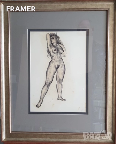 Стоян Венев (1904-1989) Етюд I Модел голо тяло от 1940те години