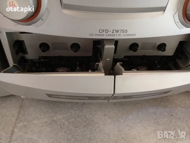 SONY CFD-ZW755 касетофон + CD + радио, снимка 6 - Радиокасетофони, транзистори - 51464304