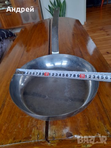 Стар неръждаем тиган,неръждавейка #2, снимка 4 - Антикварни и старинни предмети - 38672850