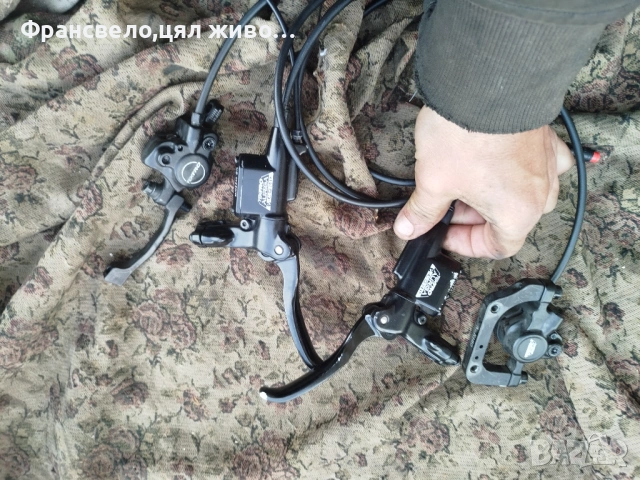 Хидравлични спирачки за електрически велосипед колело цена за чифт , снимка 3 - Части за велосипеди - 54232899