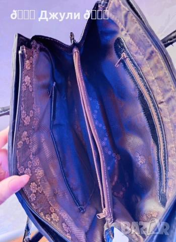 Уникална дамска чанта от естествена кожа, снимка 10 - Чанти - 53212024