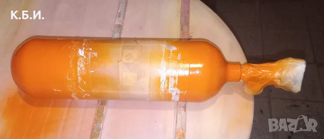 Продавам - 1 брой малка метална бутилка - 2,3L - 3,55кг tara - 250 BAR - атмосфери работно налягане, снимка 3 - Въздушно оръжие - 55581093