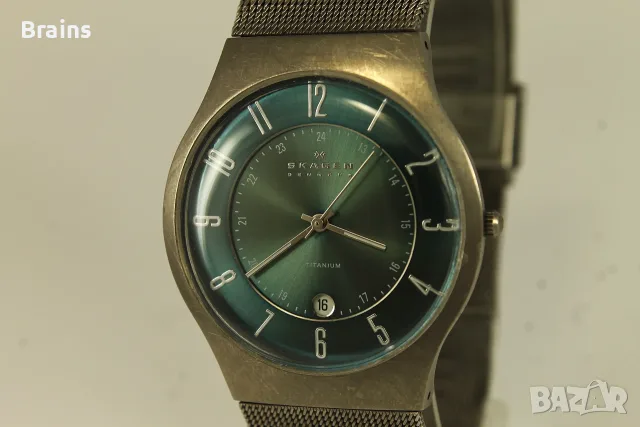 Мъжки Ръчен Кварцов Часовник SKAGEN Denmark Titanium, снимка 3 - Мъжки - 56328354