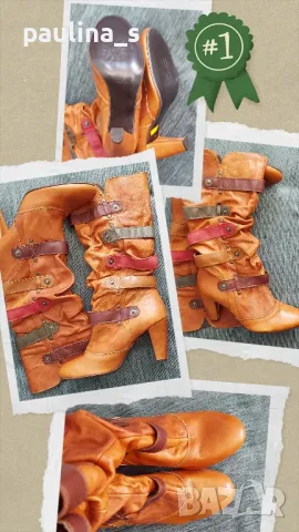 Четири чифта пролетно - есенни ботуши тип боти / Гърция , снимка 11 - Дамски ботуши - 49400677