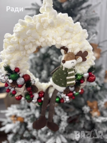 Коледен венец, снимка 2 - Декорация за дома - 52920481