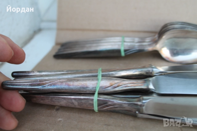 Посребрени вилици и лъжици , снимка 2 - Други ценни предмети - 52616748