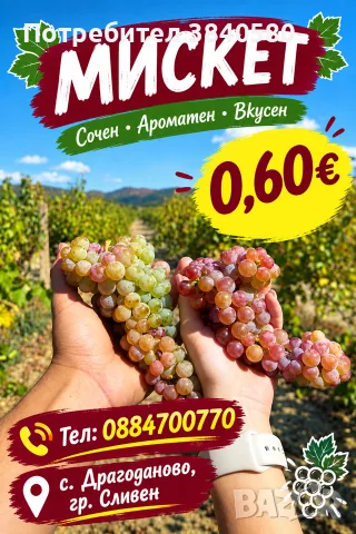 Грозде - 0,60€ 🍇