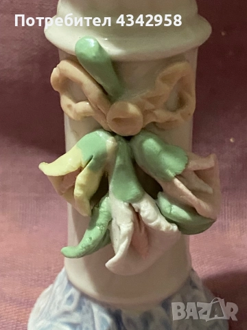Порцеланова винтидж мини ваза. , снимка 3 - Антикварни и старинни предмети - 52257445