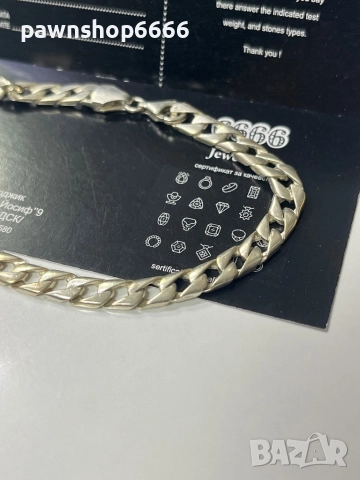 Сребърна гривна 925 проба, снимка 5 - Гривни - 52574176