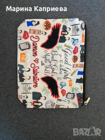 Нов текстилен , тематичен несесер на Дневниците на вампира 