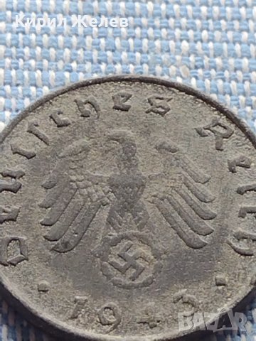 Монета 10 райхсфенинг 1943г. Германия Трети Райх с СХВАСТИКА за КОЛЕКЦИЯ 31578, снимка 8 - Нумизматика и бонистика - 42822354