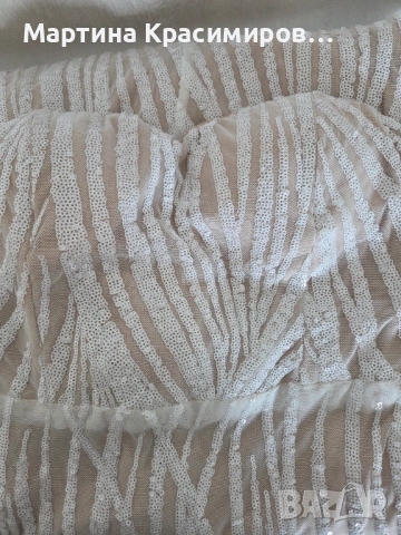 Прекрасна дълга рокля с пайети , снимка 4 - Рокли - 54352940