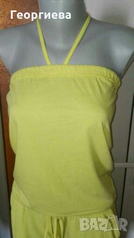 Жълт гащеризон, с джобове🍀🌹S,M(36-38)🍀🌹арт.489, снимка 2 - Гащеризони - 29817596