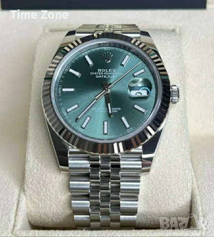 Rolex Datejust 41mm Steel Wimbledon Dial Oyster Automatic Различни Варианти, снимка 16 - Мъжки - 48183395