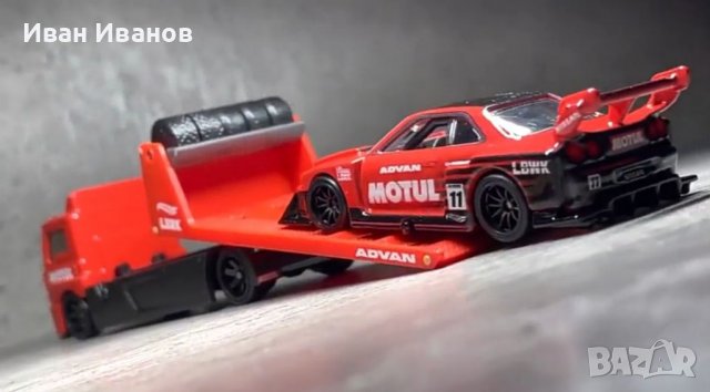 Hot Wheels Nissan Skyline LB-ER34 Super Silhouette Team Transport , снимка 4 - Колекции - 37609044