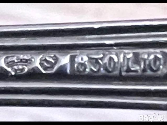 Шест винтидж уникални сребърни лъжички, снимка 4 - Антикварни и старинни предмети - 53162449