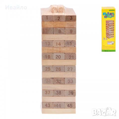 Дървена игра дженга - Код 4208