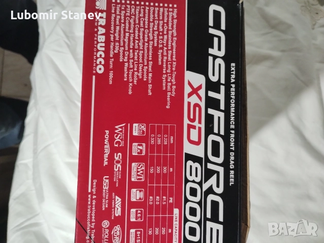 риболовна макара castforce xsd 8000, снимка 10 - Макари - 52885456