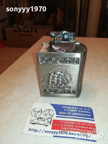 МЕТАЛНА ЗАПАЛКА КНИГА//ФРЕГАТА-ВНОС ФРАНЦИЯ 3010231031, снимка 2 - Антикварни и старинни предмети - 42775731