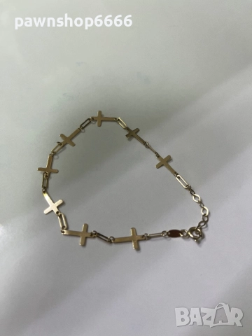 Златна гривна 14К, снимка 2 - Гривни - 52825143