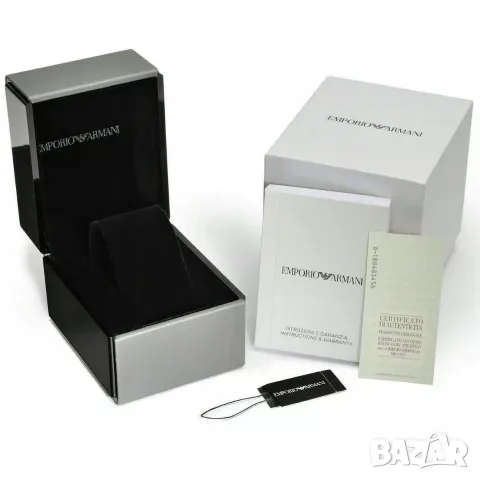 Emporio Armani Full Set Пълен комплект луксозни кутии и документи оригинални за мъжки часовник 