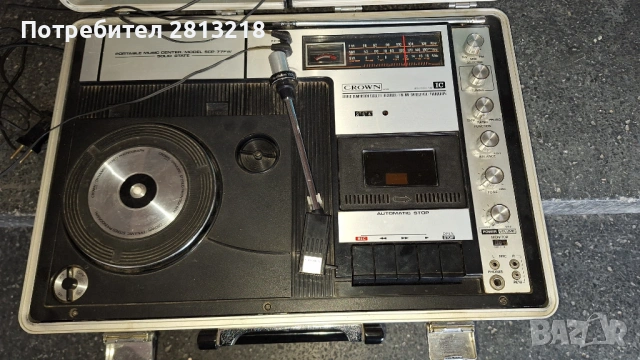 Куфарче радио, касетофон, грамофон CROWN SCP-77FW, снимка 2 - Аудиосистеми - 53938317