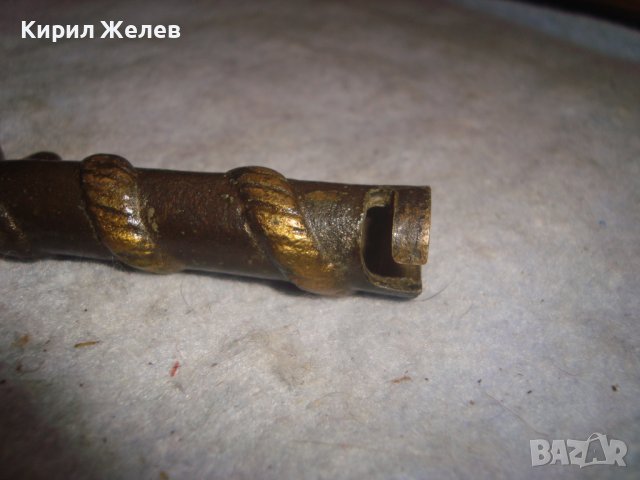 ГОРНА ЧАСТ от Стар КАПИТАНСКИ БРОНЗОВ ТИРБУШОН КОТВА БЪЛГАРИЯ СБХ Ръчна АРТ ИЗРАБОТКА СУВЕНИР 30941, снимка 7 - Антикварни и старинни предмети - 38127081