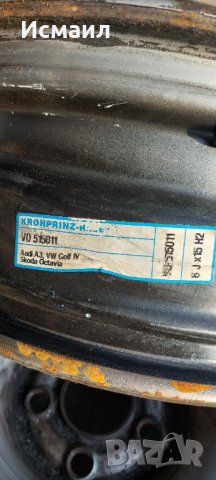 Железни джанти за VW Golf 4 15ц, снимка 4 - Гуми и джанти - 42361776