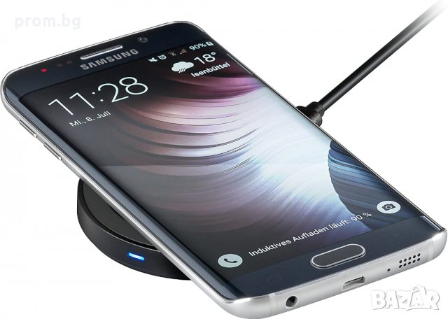 Безжична станция, подложка за зареждане за смартфони, устройства със стандарта Qi, снимка 4 - Външни батерии - 31092128