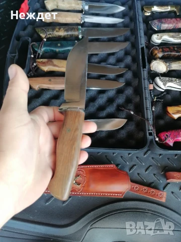 Ловен нож от кован лагер шх15. , снимка 4 - Ножове - 50556228