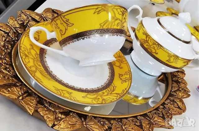 Чаши костен порцелан YoLiSa използваеми в миялна машина за кафе и чай, снимка 2 - Коледни подаръци - 33415579