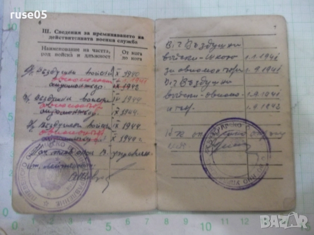 Книжка военно - отчетна - 1, снимка 4 - Колекции - 52067925