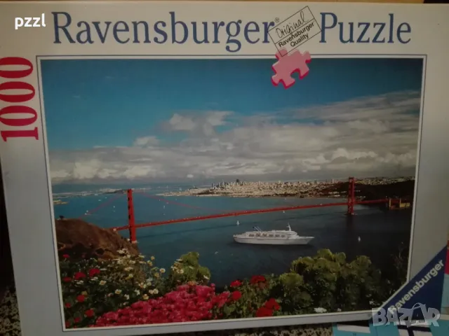 [неналичен] Пъзел "Golden Gate Bridge San Francisco" Ravensburger 1000 части, снимка 1