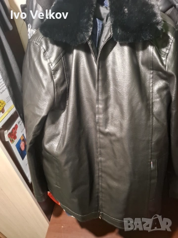Мъжко зимно кожено яке!(хл)!промо!, снимка 2 - Якета - 53080891